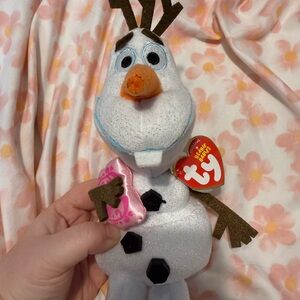 Disney Olaf Plush Toy - White and Brown